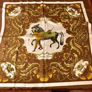 vintage HERMÈS Silk Scarf — Cheval Turc